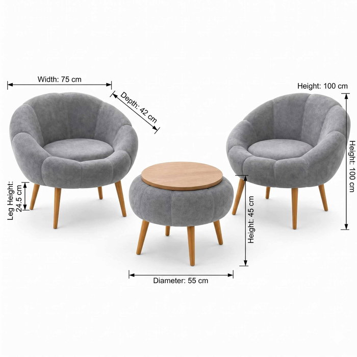 Atelier Del Sofa Lida Wellsoft - Gris
